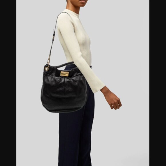 Marc By Marc Jacobs Handbags - Marc by Marc Jacobs Pebbled Leather Top Handle Bag Classic Q Hillier Hobo $390.0